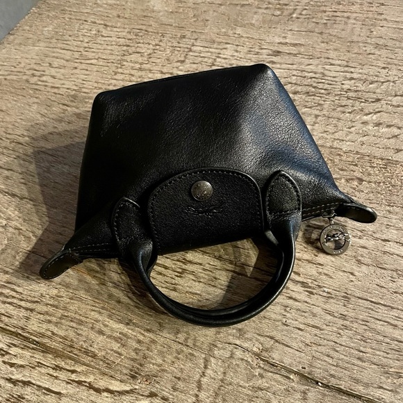 Leather Longchamps Mini Tote. - Picture 1 of 8
